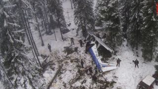 La trei ani de la accidentul aviatic din Apuseni, doar brazii loviti mai pastreaza urmele tragediei in care au murit doi oameni! Sora Aurei Ion a filmat acum locul dezastrului