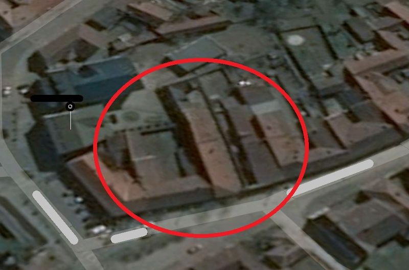 Casa deputatului Heius, vazuta din satelit