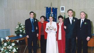 Victor Ponta, in 1998, la cununia cu Roxana