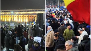 Proteste la Palatul Cotroceni si in Piata Victoriei. Aproximativ 2.000 de oameni cer demisia presedintelui Iohannis. Peste 5.000 de persoane canta "Imnul Golanilor" in fata Guvernului