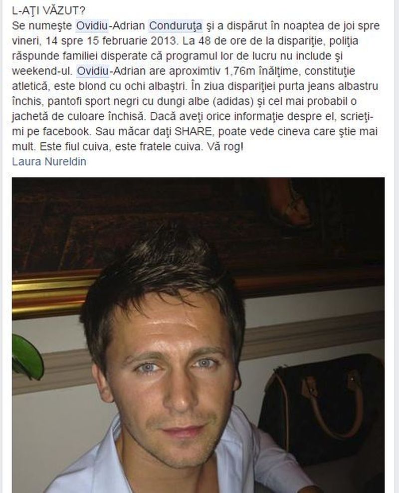 Astfel de anunturi au fost distribuite pe facebook