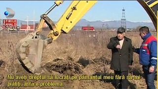 Scandal urias pentru o bucata de teren. Proprietarul unui teren sustine ca nu a fost platit de stat dupa ce a fost expropriat. Statul vrea sa faca o sosea de centura pe terenul sau