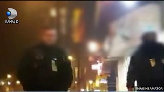 Abuz de forta? Patru agenti de paza din Iasi au palmuit si injurat un student. Filmarea arata cum baiatul este batut si scuipat