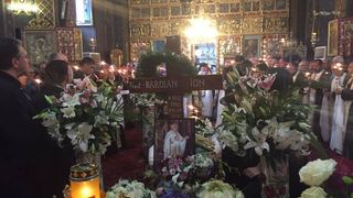 La inmormantrea preotului, in septembrie anul trecut, a venit multime de credinciosi