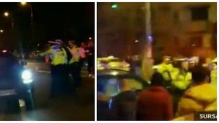 Scene absolut socante in Capitala! Un tanar de 22 de ani a tarat un politist pe capota masinii! Soferul nu a vrut sa opreasca la semnalele agentilor