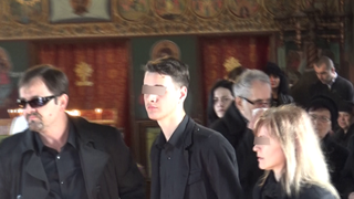 Marian (stanga), fiul lui Ion Manole, si Mihaita, nepotul.