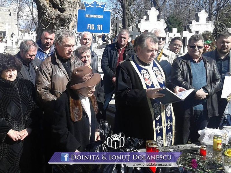 Ileana Constantinescu a cantat la mormant