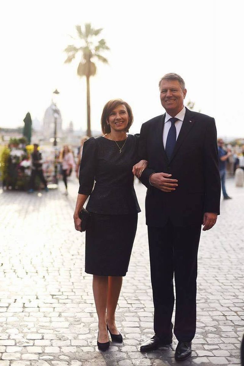 Zilele trecute, Carmen Iohannis a fost in Italia, alaturi de presedinte