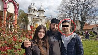 Anamaria, alaturi de Parintele Efrem si iubitul ei, Dan