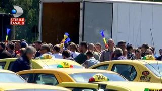 Ce s-a intamplat la protestul taximetristilor de astazi din Capitala - Peste 600 de taximetre si 90 de microbuze au luat parte la protest