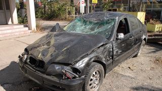 Opt persoane, duse la spital in urma unui accident produs pe DN 71. Victimele nu au rani grave