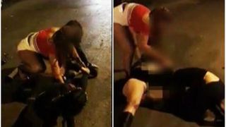 Prostituatele din Romania i-au bagat in sperieti pe straini! Trei tinere s-au luat la bataie in plina strada pentru un client. Imagini halucinante