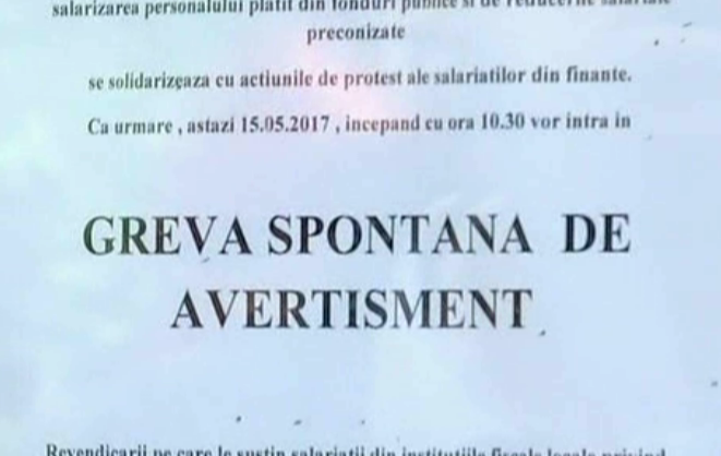 Peste 20.000 de functionari ANAF au intrat astazi in greva spontana