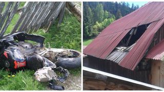 Un tanar din Suceava a murit dupa ce a trecut cu motocicleta prin acoperisul unei case. Localnicii nu au mai vazut un asemenea accident