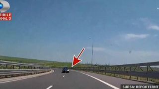 Pericol mortal pe autostrada Soarelui! Un sofer cu numere de Bulgaria a condus kilometri intregi pe contrasens.