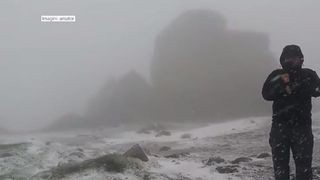 Zapada si grindina in luna iunie! La munte, ninge cu putere