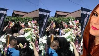 Alina, tanara jurnalista din Gorj care a murit acum cateva zile, a fost condusa pe ultimul drum. Sute de oamenii au venit sa planga la capataiul ei