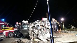 Accident mortal pe DN1, la Alba Iulia. Un tanar de 25 de ani a decedat dupa ce a adormit la volan si a intrat pe contrasens