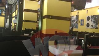 In local, pe pereti, Florin Calinescu avea tablouri cu el si alti artisti