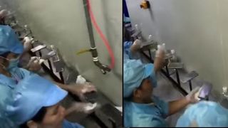 Imagini filmate cu camera ascunsa! Cum este produs iPhone 8