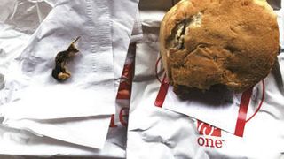 "Se vedea perfect coada si picioarele".O femeie a fost la un pas de infarct, cand a vazut ce se afla in burgerul pe care il comandase