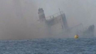 Un vas de marfa s-a rupt in doua in Marea Neagra, in largul Istanbulului