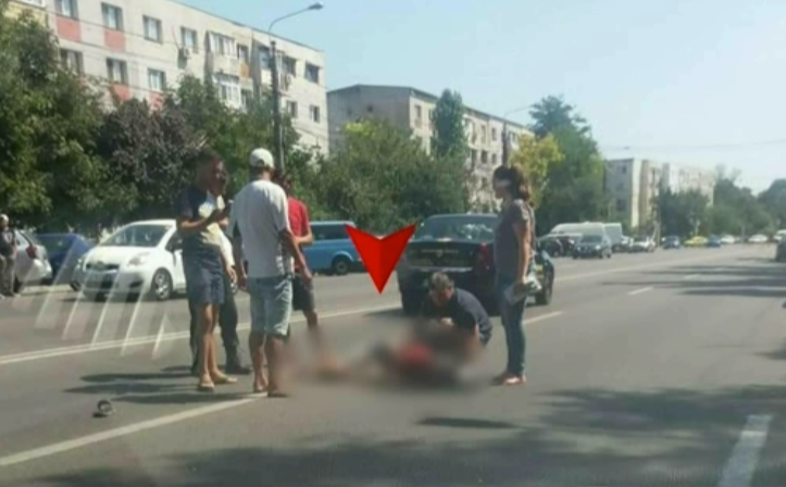 Imagini socante la Constanta! Un barbat a fost spulberat pe trecerea de pietoni