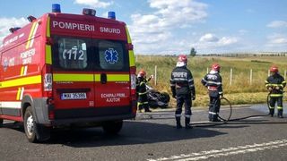 Accident grav, pe Autostrada A2. Un copil de trei ani a murit, iar parintii si fratii sai, in stare grava la spital