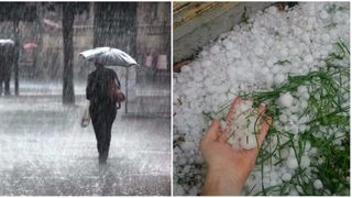 Cod galben de ploi torentiale si vijelii, in 25 de judete, pana luni dimineata