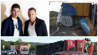 Membrii trupei DJ Project, accident grav in drum spre Pitesti! Un autotir s-a rasturnat si i-a acrosat! Cinci persoane au fost ranite