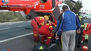 Gestul impresionant al colegilor jandarmului, care a intrat in coma in urma accidentului din Constanta. Este singurul supravietuitor din masina mortii
