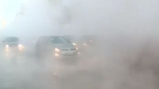 Trafic paralizat la Gara de Nord, dupa o avarie majora a RADET. Soseaua e acoperita cu apa fierbnte