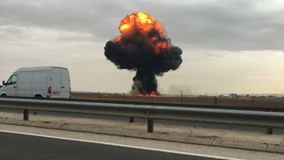 Un avion s-a prabusit in apropiere de Madrid. Nu exista supravietuitori