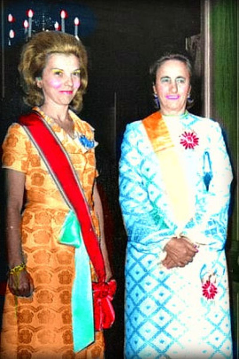 Gabriela Dramba, alaturi de Elena Ceausescu