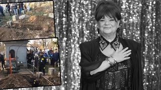 Incident la inmormantarea Cristinei Stamate - Groparii au fost la un pas sa scape sicriul cand l-au coborat in groapa. Lumea, inmarmurita in fata acestor scene