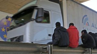 Opt tone de tutun maruntit, gasite intr-un autocamion, in Vama Bechet; valoarea de piata – un milion de euro.