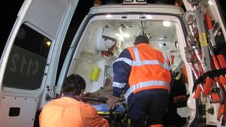 Barbat in stop cardio-respirator dupa ce a fost muscat de un mistret langa o scoala din Arges