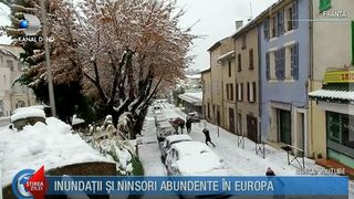 Iarna neobisnuita in intreaga Europa! Zapada s-a asternut in zone unde nu a mai nins de 15 ani - Un fenomen meteo extrem a determinat armata sa intervina in Albania