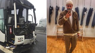 Un roman si mama lui, victimele unui accident rutier din Germania. Un autocar plin cu 51 de persoane a fost implicat - Imagini de la locul tragediei