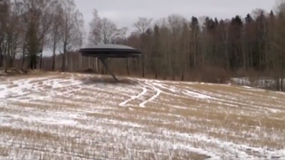 Filmarea care a innebunit internautii. Un extraterestru a aterizat intr-o padure din Targoviste. Momentul a fost filmat in intregime