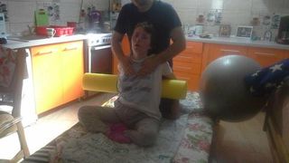 Iulia ganea a facut recuperare acasa