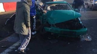 Grav accident rutier la Mihailesti! O persoana a ramas incarcerata!