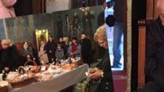 Imagini sfasietoare de la parastasul Stelei Popescu! Arsinel, distrus de amaraciune. S-a spus ca e bolnav, dar a venit la slujba