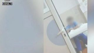 Culmea indolentei a fost filmata in Spitalul judetean de urgenta Vaslui. O infirmiera sparge seminte langa un pacient cu arsuri grave!