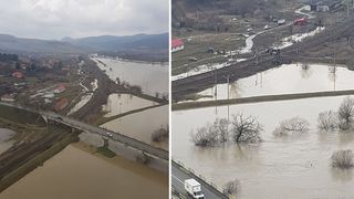 Aproape o suta de pompieri, jandarmi si politisti intervin pentru evacuarea satenilor din Capeni - Inundatiile fac prapad in zona - Ministrul Carmen Dan e la fata locului