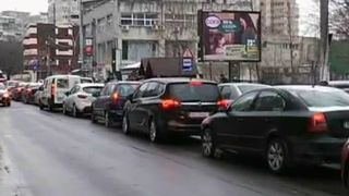 Iarna s-a intors! Haos in traficul din Bucuresti