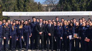 Christian Sabbagh, invitat special la Academia de Politie! Prezentatorul a vorbit in fata viitorilor politisti!