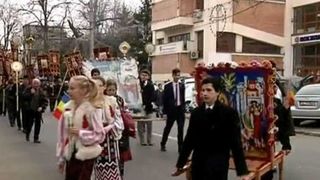 Galatenii au asistat la o procesiune speciala in prag de Florii! Imagini fabuloase din orasul de pe malul Dunarii!