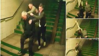 Un batran de zbate intre viata si moarte dupa ce a fost lovit cu salbaticie de doi tineri! Imagini sfasietoare surprinse in Brasov