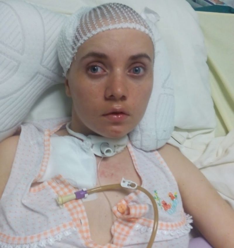Iulia Ganea, la cateva luni dupa accident